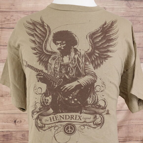 VINTAGE THE HENDRIX LEGEND JIMI HENDRIX GUITAR 00s Y2K TSHIRT SZ XL - Picture 1 of 6